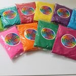 10 Jumbo bags of Vibrant Holi Color powder Packets of 200 grams each perfect for Marathon Races, fun run, Holi Color Party, Charity events, Color Wars, Color fight, phtography