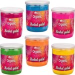 Blessfull Healing Natural Organic Herbal Gulal Powder Assorted Colors Holi Celebration Holi Gift 300 Gram Pack Of 6 Assorted #1
