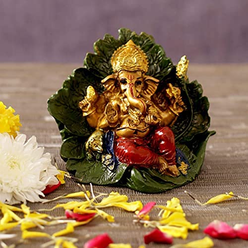 TIED RIBBONS Ganesha Idol Statue Murti for Home Decor Mandir Table Desktop Decoration – Ganesh Idol for Gifts