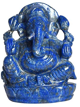 Lapis Lazuli Ganesha Statue Approximately 1354.00 Ct God Ganesh, Ganpati Statue, Lord Ganesha Idol – Gift Item Showpiece