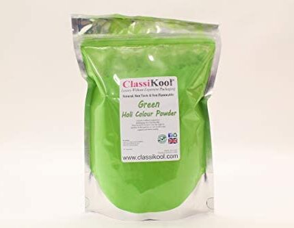 Classikool 5kg/ 5000g Neon UV Holi Festival Powders Glow in the Dark Throwing Colours Set of 6: Pink, Orange, Yellow, Green, Gold & Red