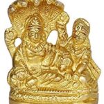 GURU JEE Brass Statues Hindu God Goddesses Vishnu Laxmi Sheshnaga Pooja Mandir Gifts For Home
